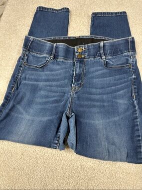 APT 9 Womens Straight Leg Blue Denim  Jeans Sz 14S